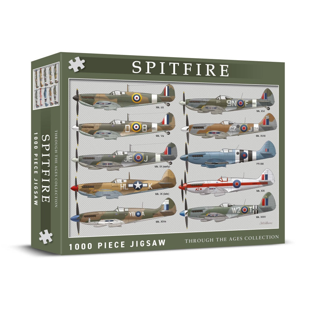 Spitfire Aircraft 1000 Piece Jigsaw Puzzle - Made in UK