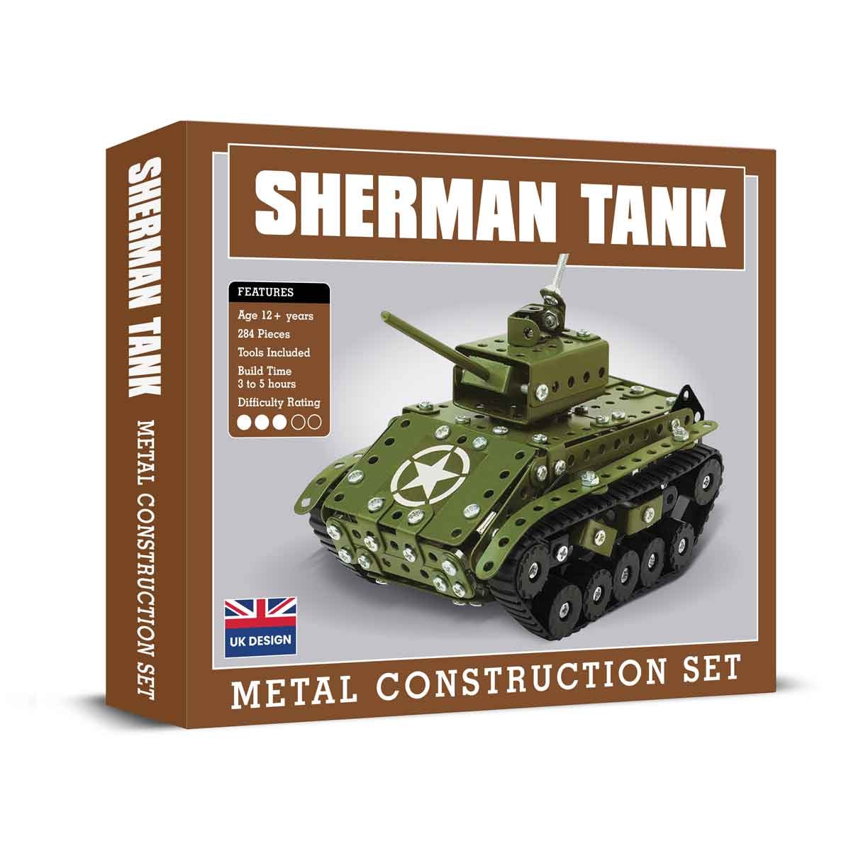 Sherman Tank Metal Construction Kit - Model Making
