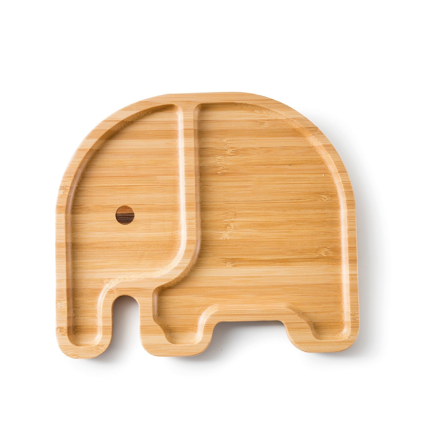Bamboo Snack Plate Elephant Shape