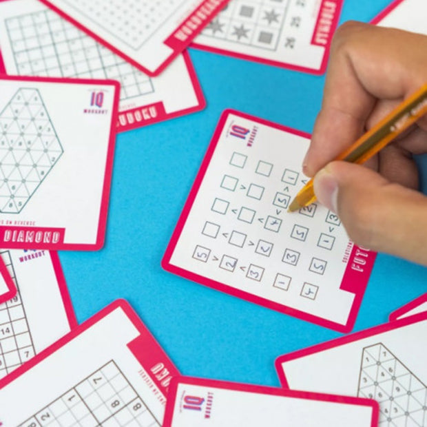 Daily Brain Training IQ Puzzle Cards - 365 Challenges
