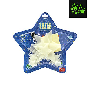 Glow in the Dark Star Stickers - Super Stars Set