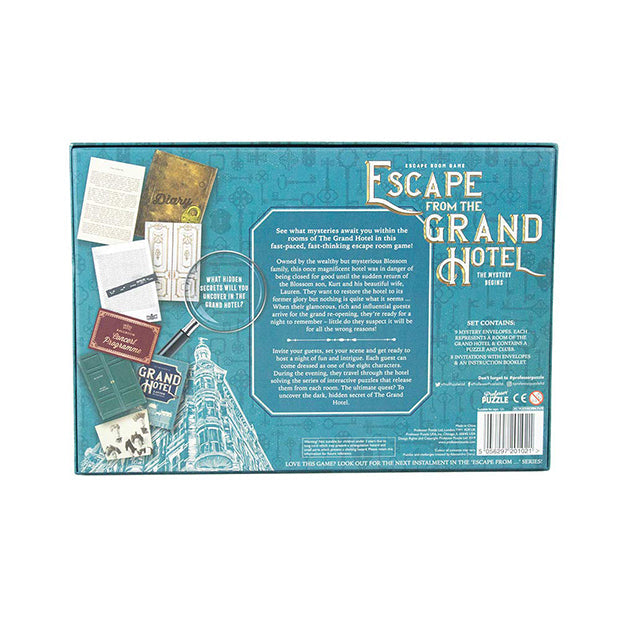 Escape Room Party Game Grand Hotel - 2 to 8 Players