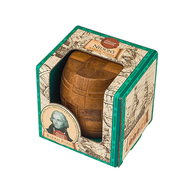 3D Wooden Barrel Interlocking Puzzle