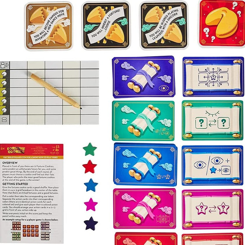 Fortune Cookie Strategy Card Game - 3 to 5 Players