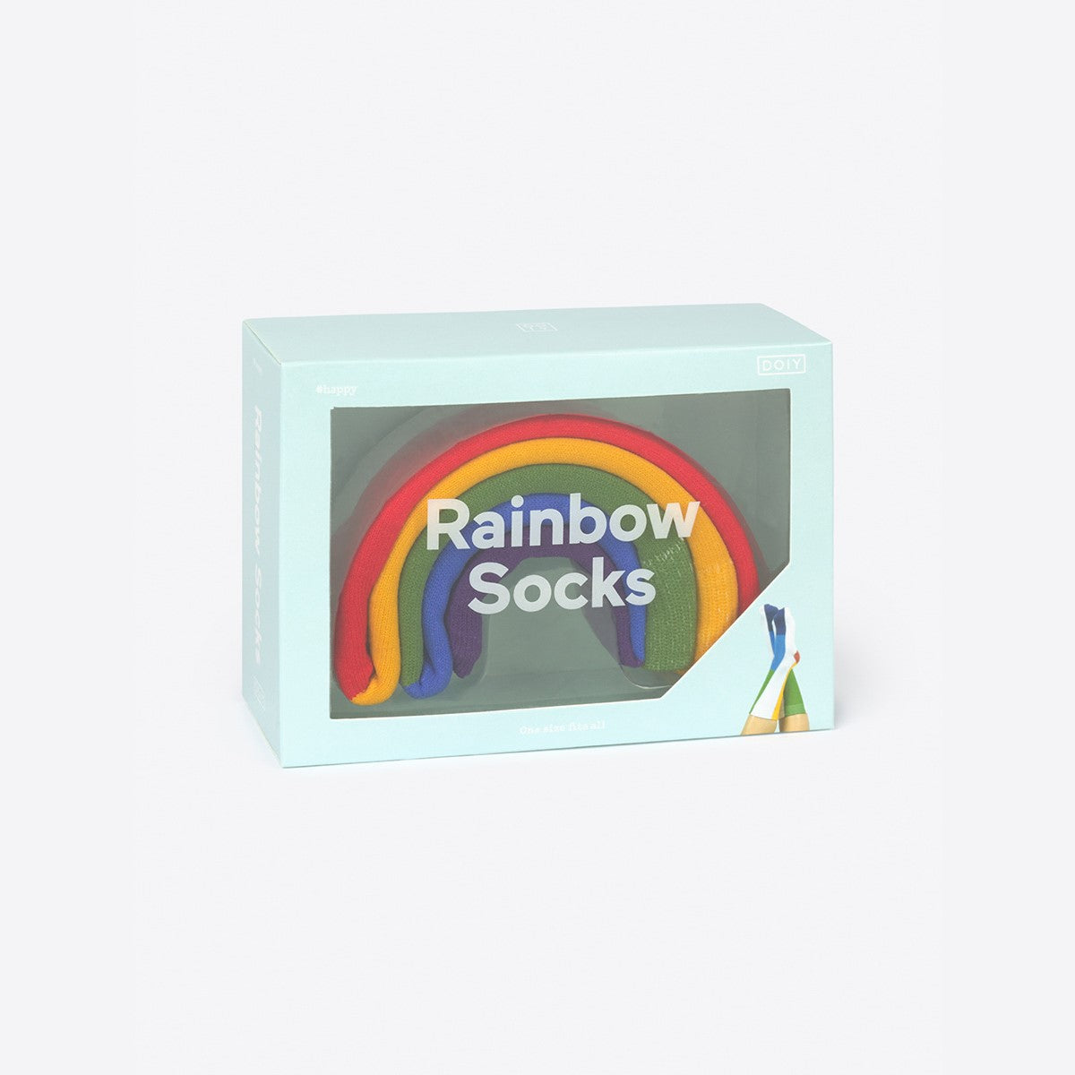 Rainbow Multicoloured Socks - One Size