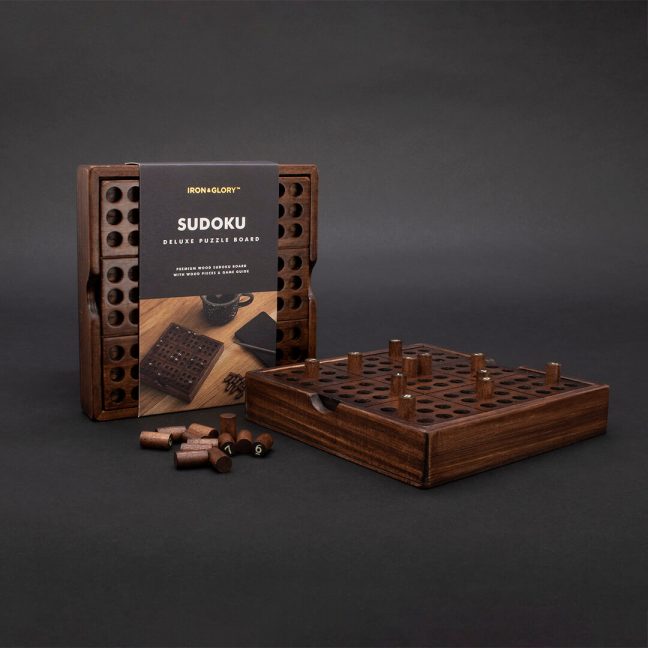 Wooden Number Puzzle Board Game - 81 Pegs