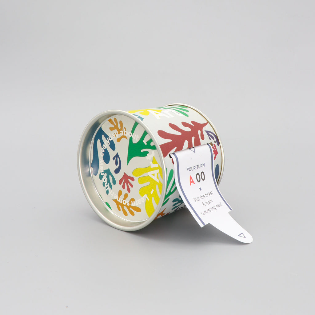 Art Facts Ticket Roll in Tin Box - 100 Facts