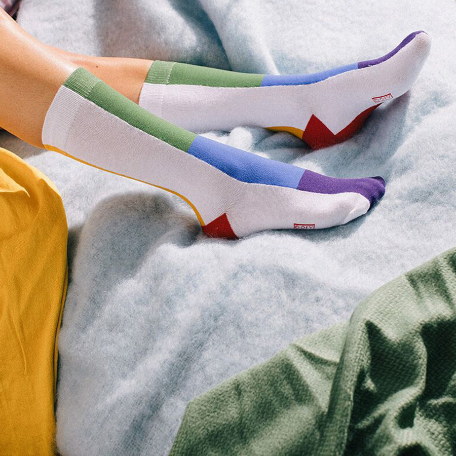 Rainbow Multicoloured Socks - One Size