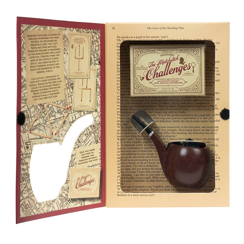 Smoking Pipe Matchstick Puzzle Challenge Set