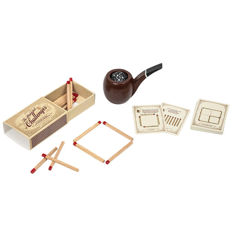 Smoking Pipe Matchstick Puzzle Challenge Set