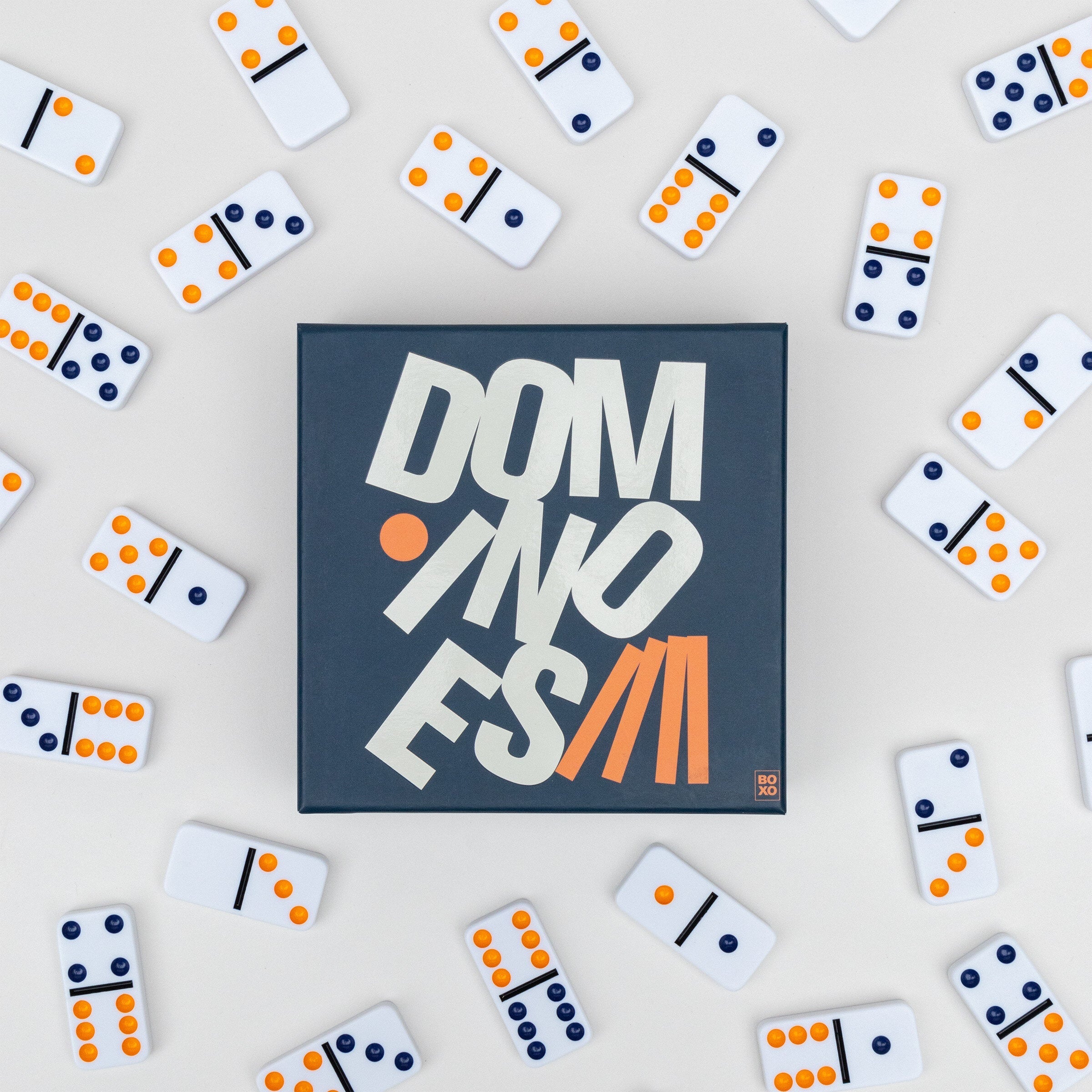 Dominoes Set - 28 Colourful Tiles Premium Packaging
