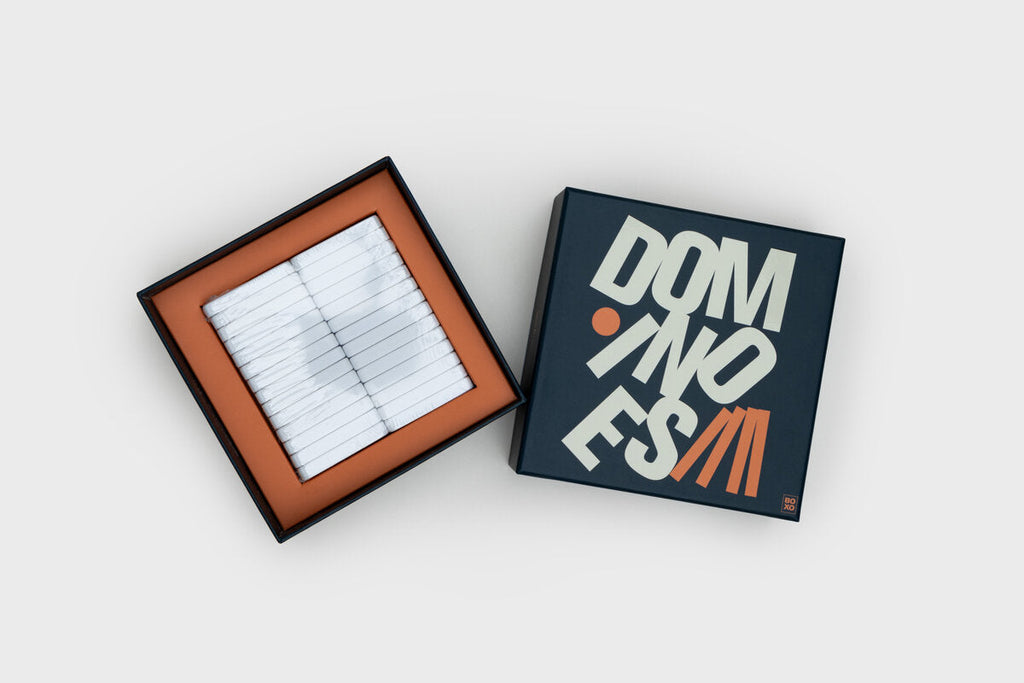Dominoes Set - 28 Colourful Tiles Premium Packaging