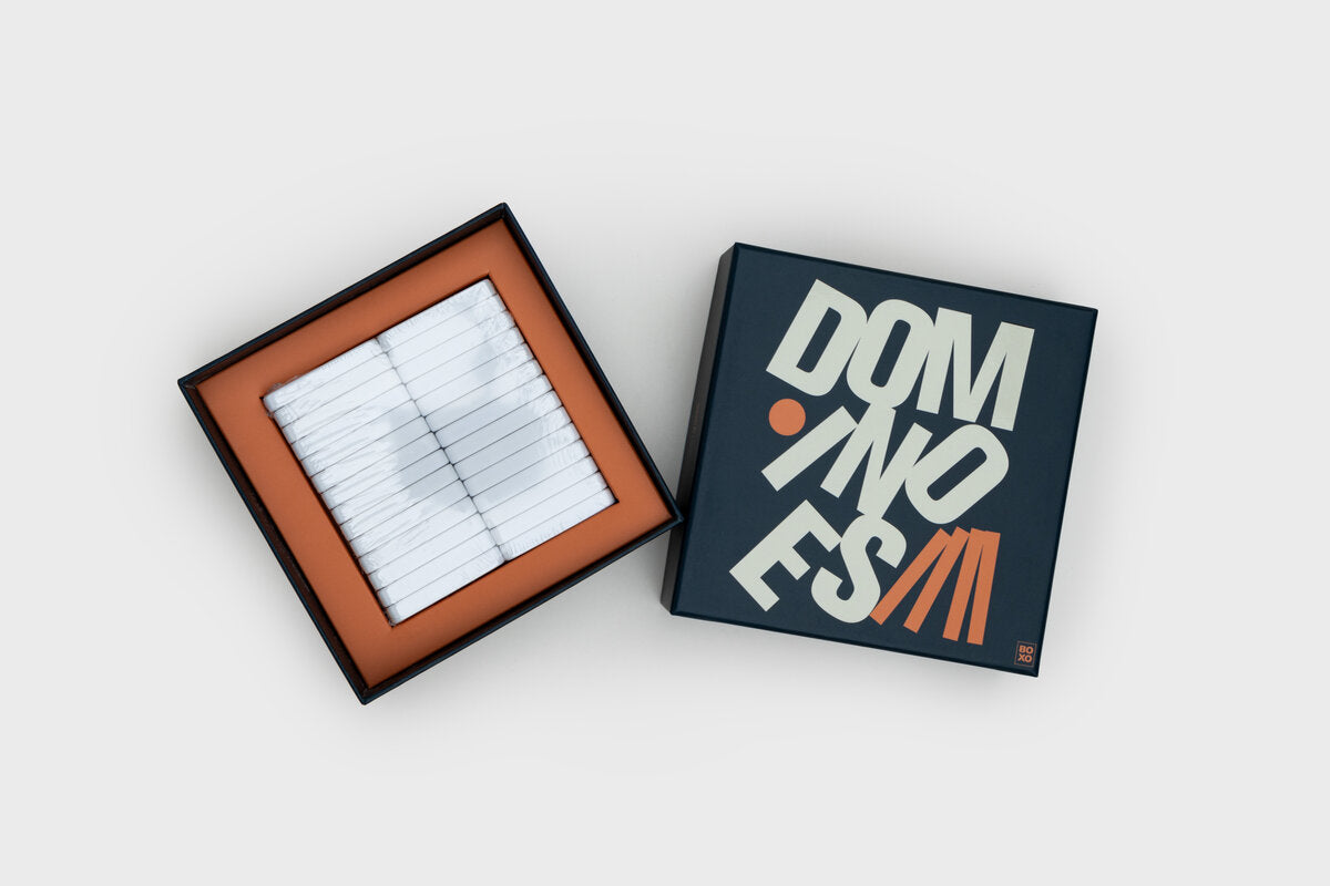 Dominoes Set - 28 Colourful Tiles Premium Packaging