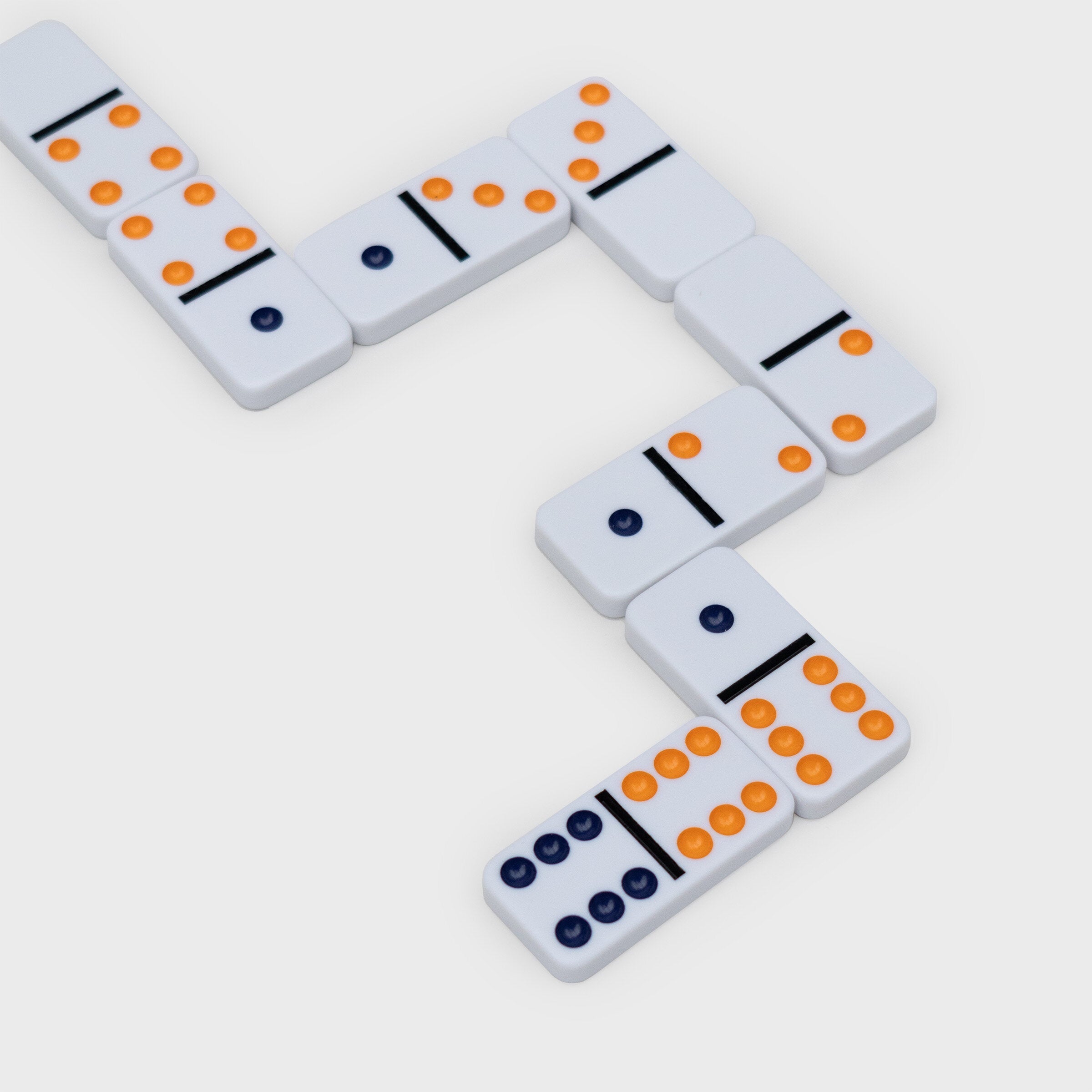 Dominoes Set - 28 Colourful Tiles Premium Packaging