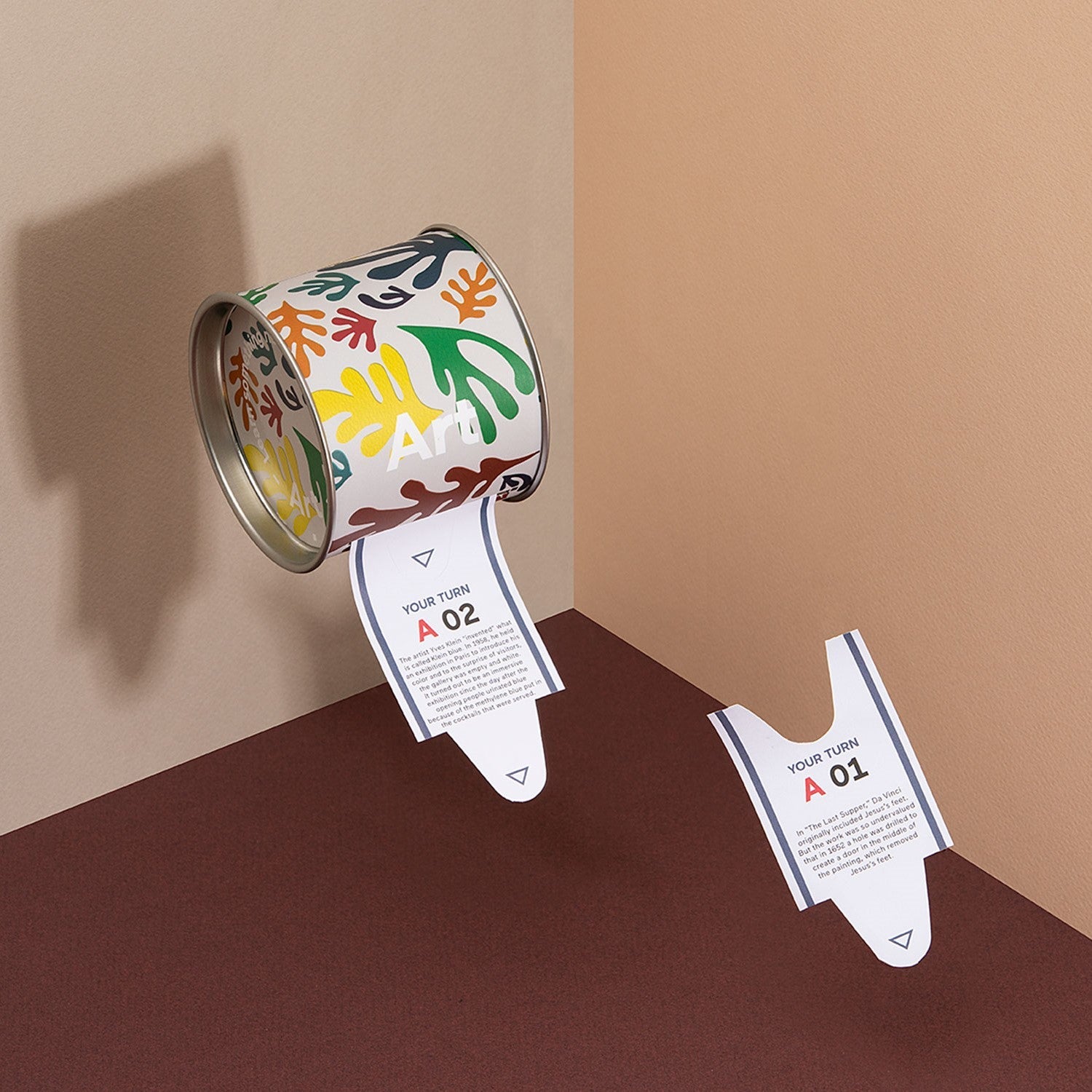 Art Facts Ticket Roll in Tin Box - 100 Facts