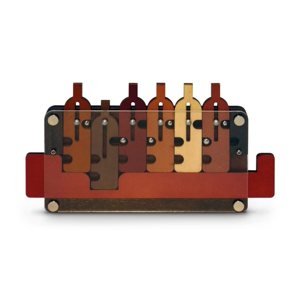 Waiter's Tray Logic Puzzle - Wood and Metal